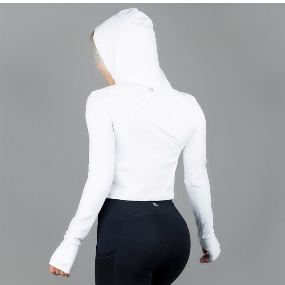Buff bunny cropped hoodie